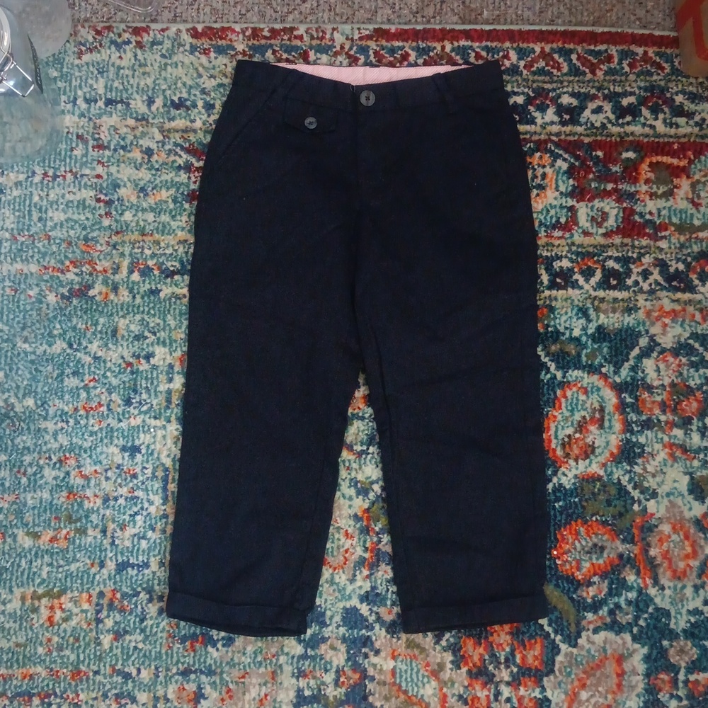 Gap cropped navy pants for school